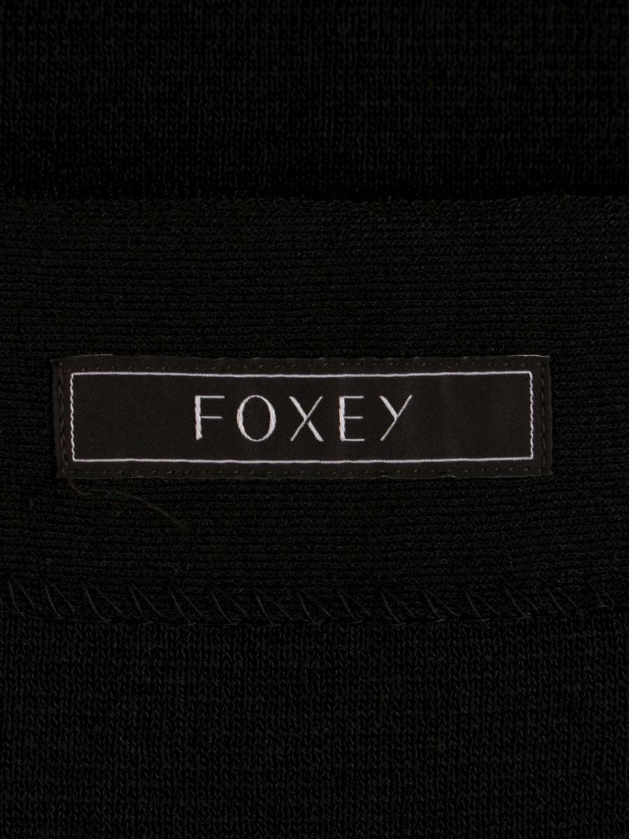 フォクシーブティック Dress Linen Chic 37698 ワンピース 40 ブラック ニット IT41YU6S1ZTW