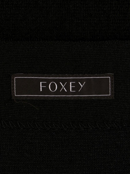 フォクシーブティック Dress Linen Chic 37698 ワンピース 40 ブラック ニット IT41YU6S1ZTW