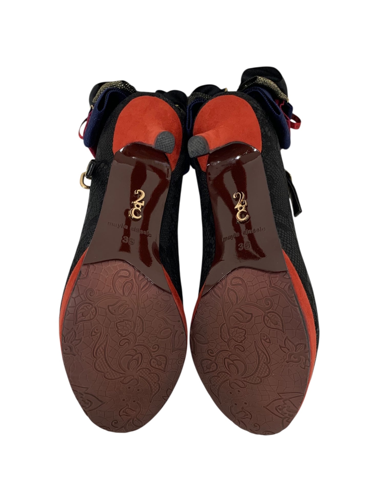 マイラクラッシック 樹雨 E10-9595-8PRS パンプス 36 ブラック IT671LXYIAO8