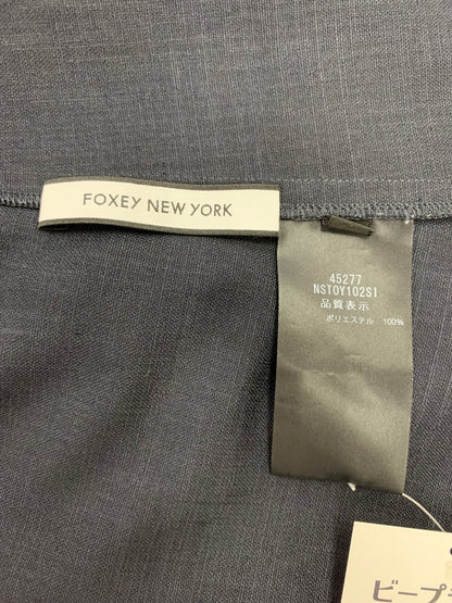 フォクシーニューヨーク Flounce Petal 45277 ブラウス 38 ネイビー フラウンスペタル ITRH1M5UW8P8