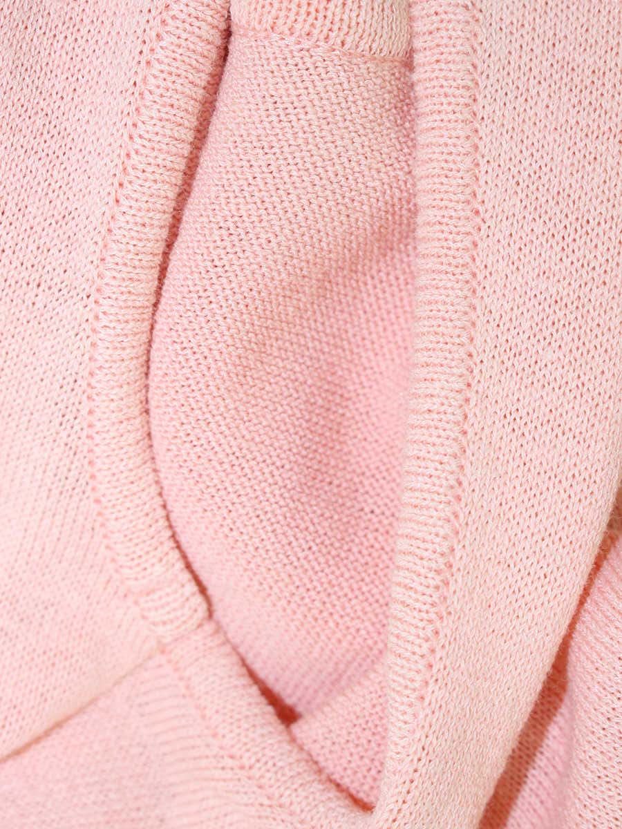 ルネ 6822630 ニットワンピース 34 ピンク フロントジップ リング クルーネック IT4HHBSNWZIC 【SALE】