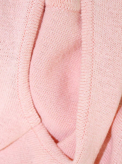 ルネ 6822630 ニットワンピース 34 ピンク フロントジップ リング クルーネック IT4HHBSNWZIC 【SALE】