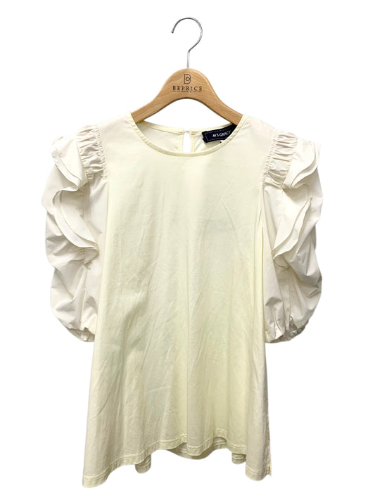 エムズグレイシー 515503 カットソー 38 アイボリー フリル パフスリーブ ITR158HNQHII