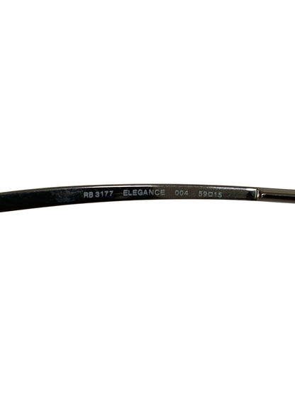 レイバン RB3177 サングラス ガンメタルシルバー メタルフレーム フルリム IT1BLP2EZA3U