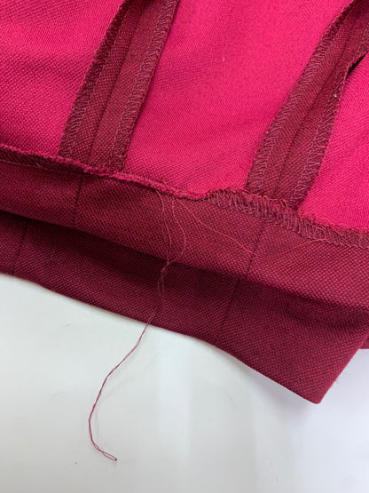 シビラ ワンピース M ワインレッド ウール タック ITC2LGCVVNJ4