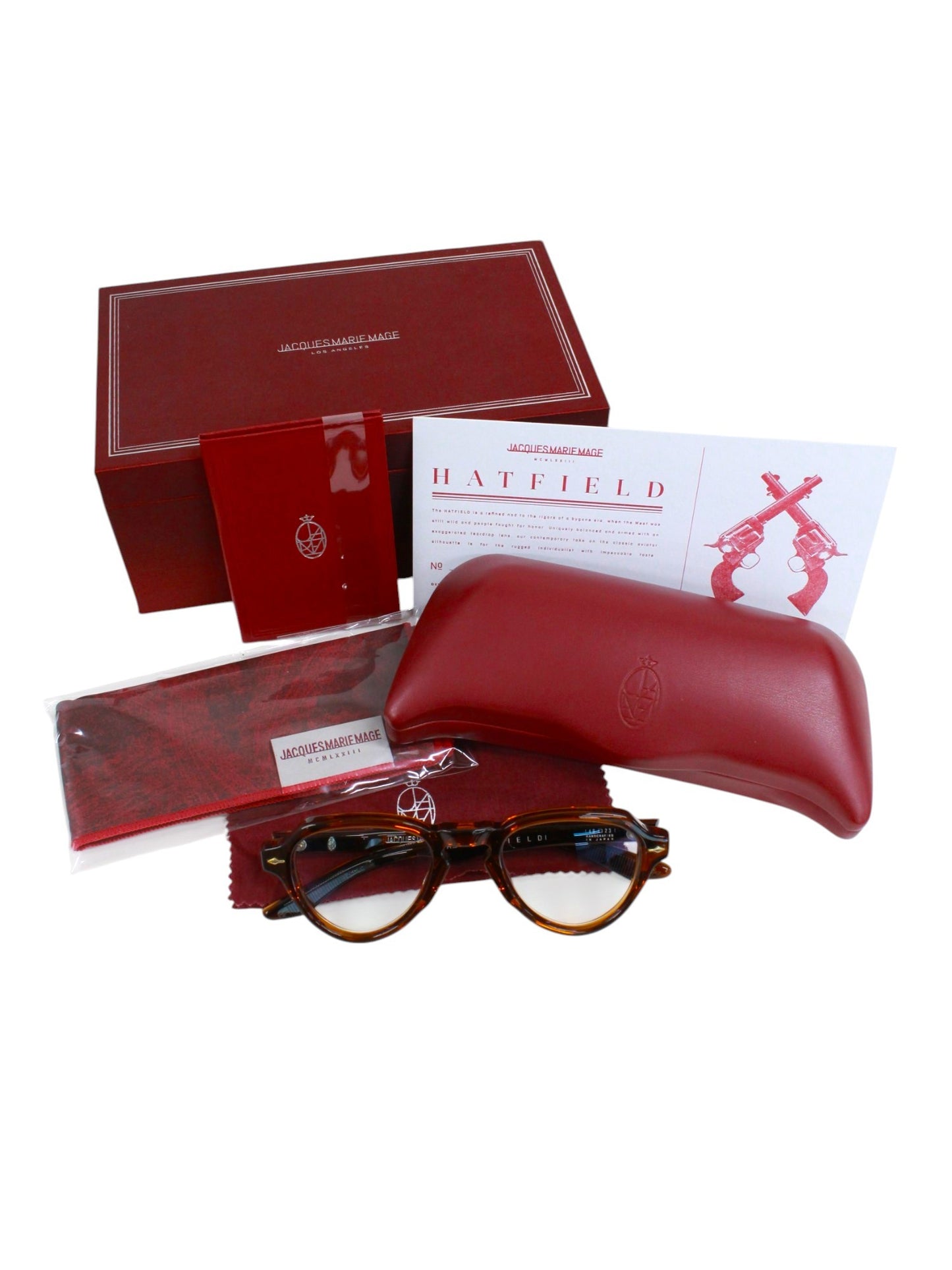 ジャックマリーマージュ HATFIELD JMMDA-1D メガネ ブラウン ハットフィールド セルフレーム フルリム ティアドロップ ITA0QRO1664U