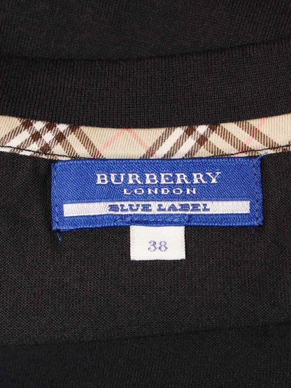 バーバリーブルーレーベル FA593-262-09 Tシャツ 38 ブラック ロゴ ITR3A1QY6OE6