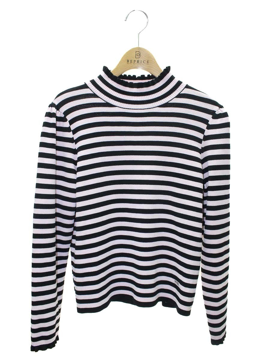 トゥービーシック W5N06-441-14 ニット 40 ピンク ボーダー ギャザー ITO8LM4CO91W