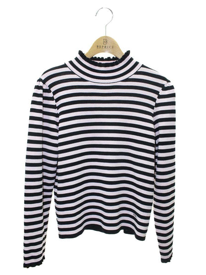 トゥービーシック W5N06-441-14 ニット 40 ピンク ボーダー ギャザー ITO8LM4CO91W