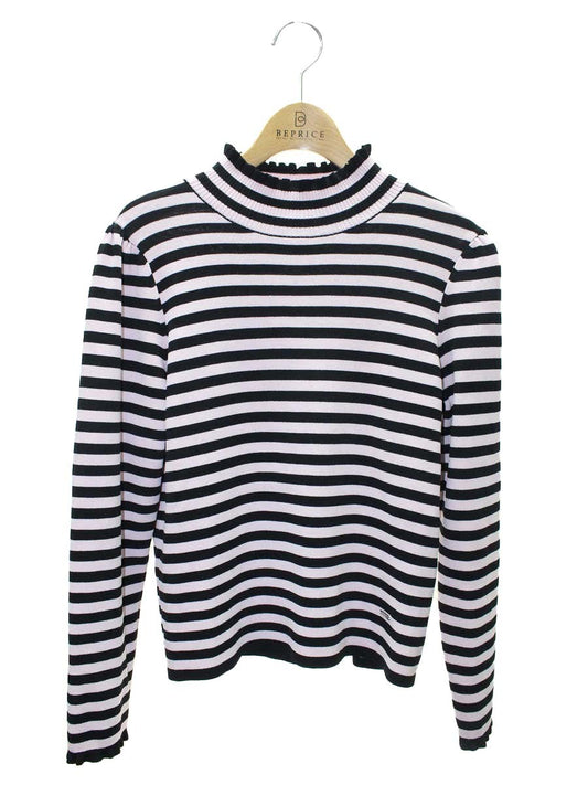 トゥービーシック W5N06-441-14 ニット 40 ピンク ボーダー ギャザー ITO8LM4CO91W