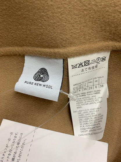 エスマックスマーラ 901112016 ガウンコート 38 ブラウン ウール IT8M7BNKTDZ2