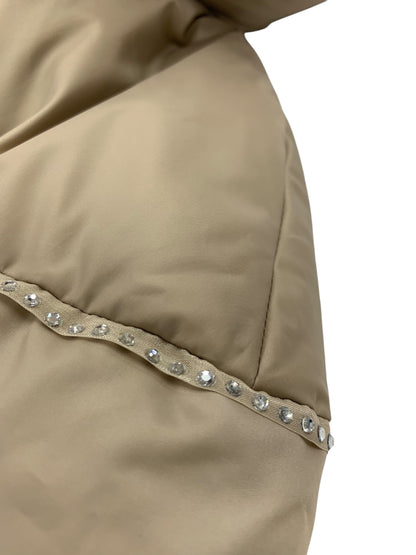 トゥービーシック W5A55-840-40 ダウンコート 40 ベージュ ラインストーン ITFVYETRIHO2 【SALE】