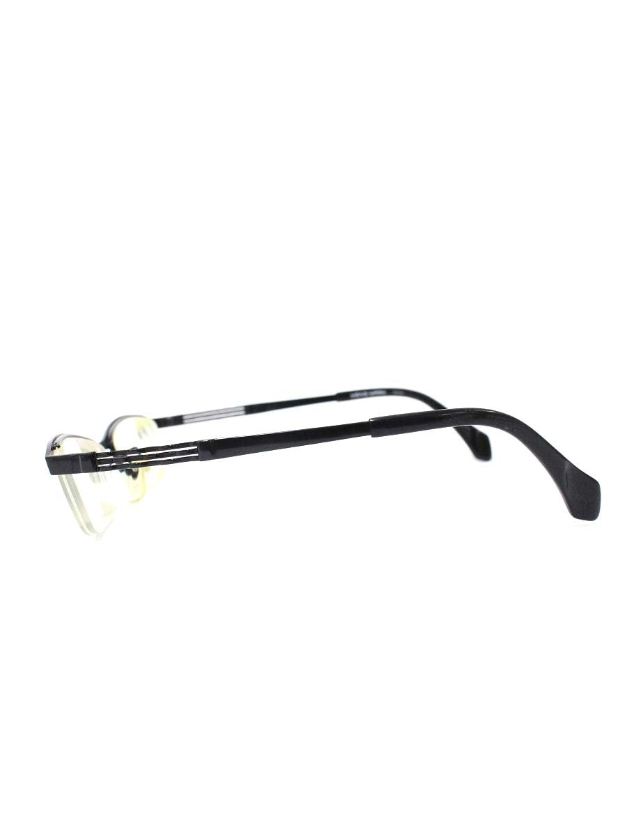 ラインアートシャルマン XM1122 メガネ ブラック メタルフレーム ハーフリム スクエア ITCMDR9FL2CM 【SALE】