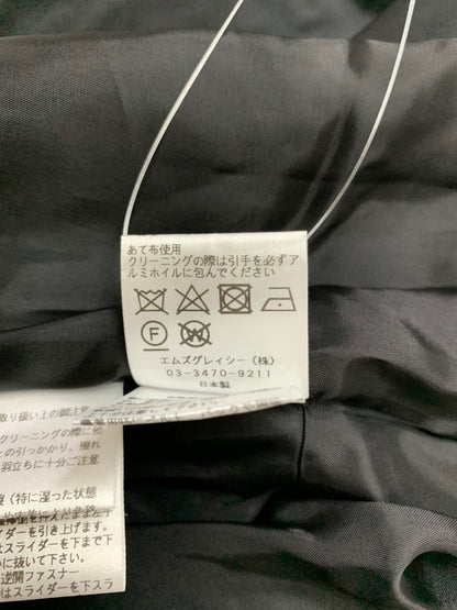 エムズグレイシー 114608 ブルゾン 40 ブラック ロゴ刺繍入り ITE91EZ44KCO