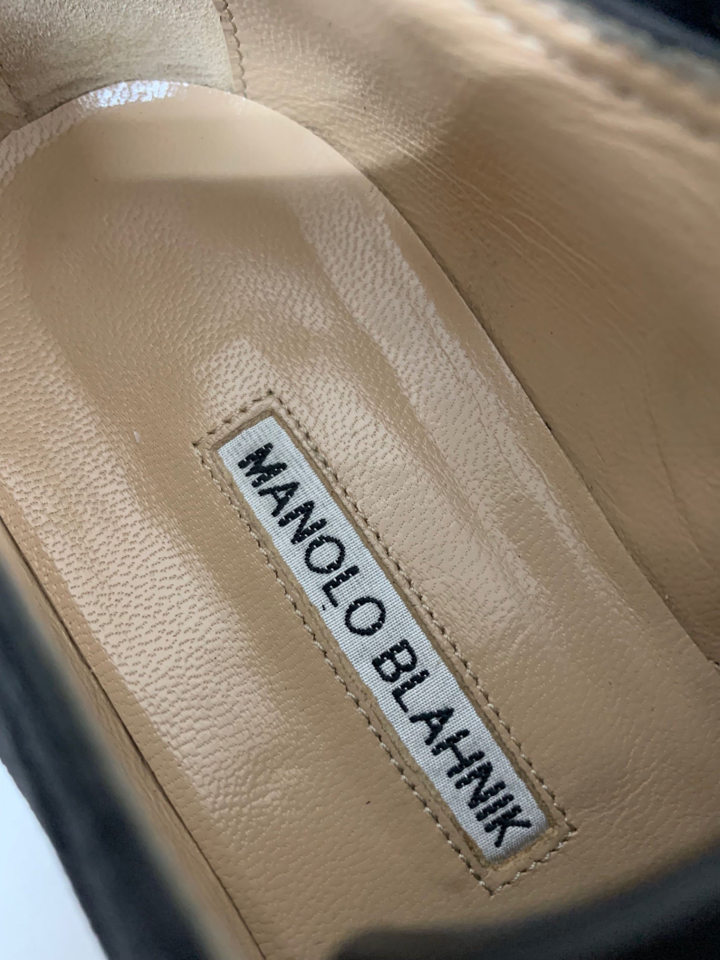 マノロブラニク ドレスシューズ 37 ブラック レザー スウェード ITR9K74Y2ARN 【SALE】