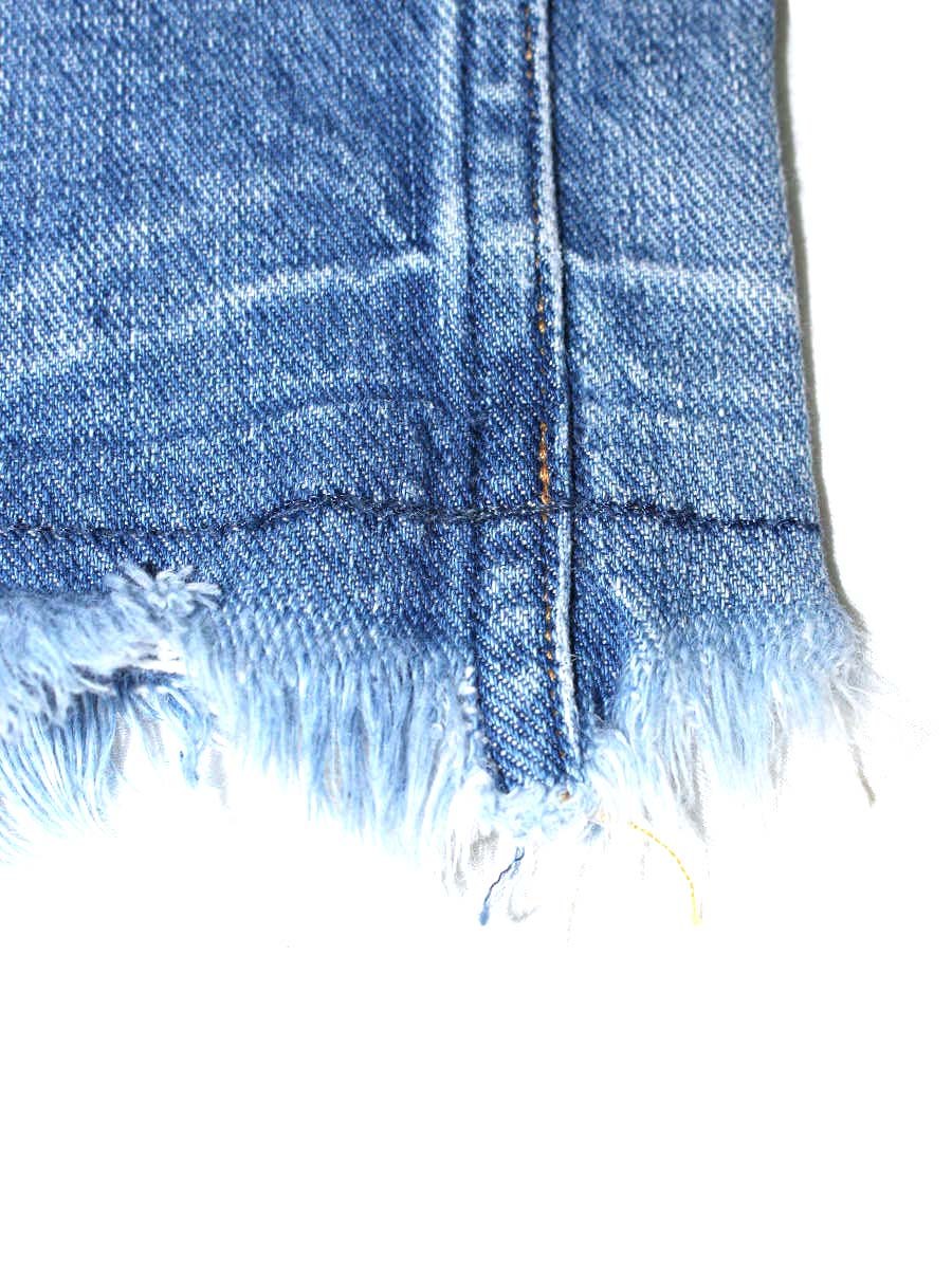 アッパーハイツ THE TAYLOR -ULTRA MARINE DESTROY- 980119 23 ライトブルー ダメージ加工 クロップド カットオフ デニムパンツ ボトムス IT75C4J7DY6K 【SALE】