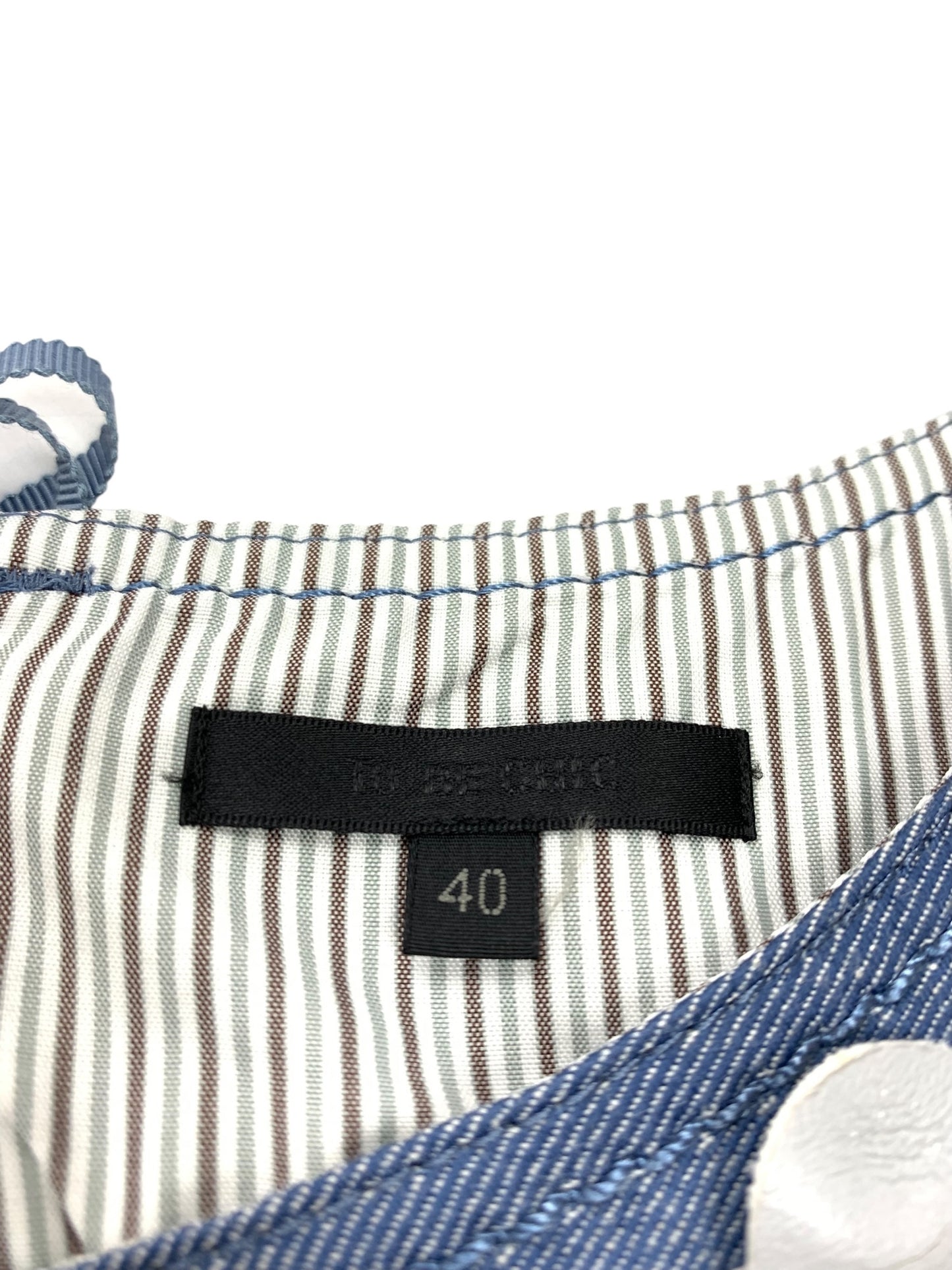 トゥービーシック W5J09-731-20 ワンピース 40 ブルー デニム フラワーモチーフ ITGD8G2FRXOO 【SALE】