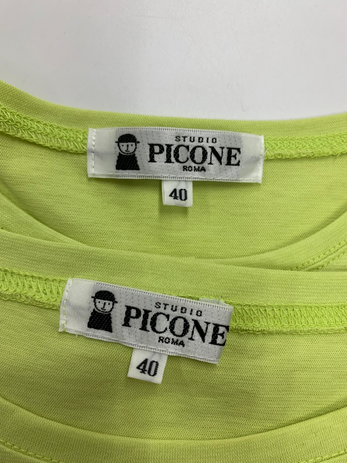 スタジオピッコーネ P959508 アンサンブル 40 ライトグリーン カーディガン カットソー ビジュー ストーン ITQ9PJD315UF