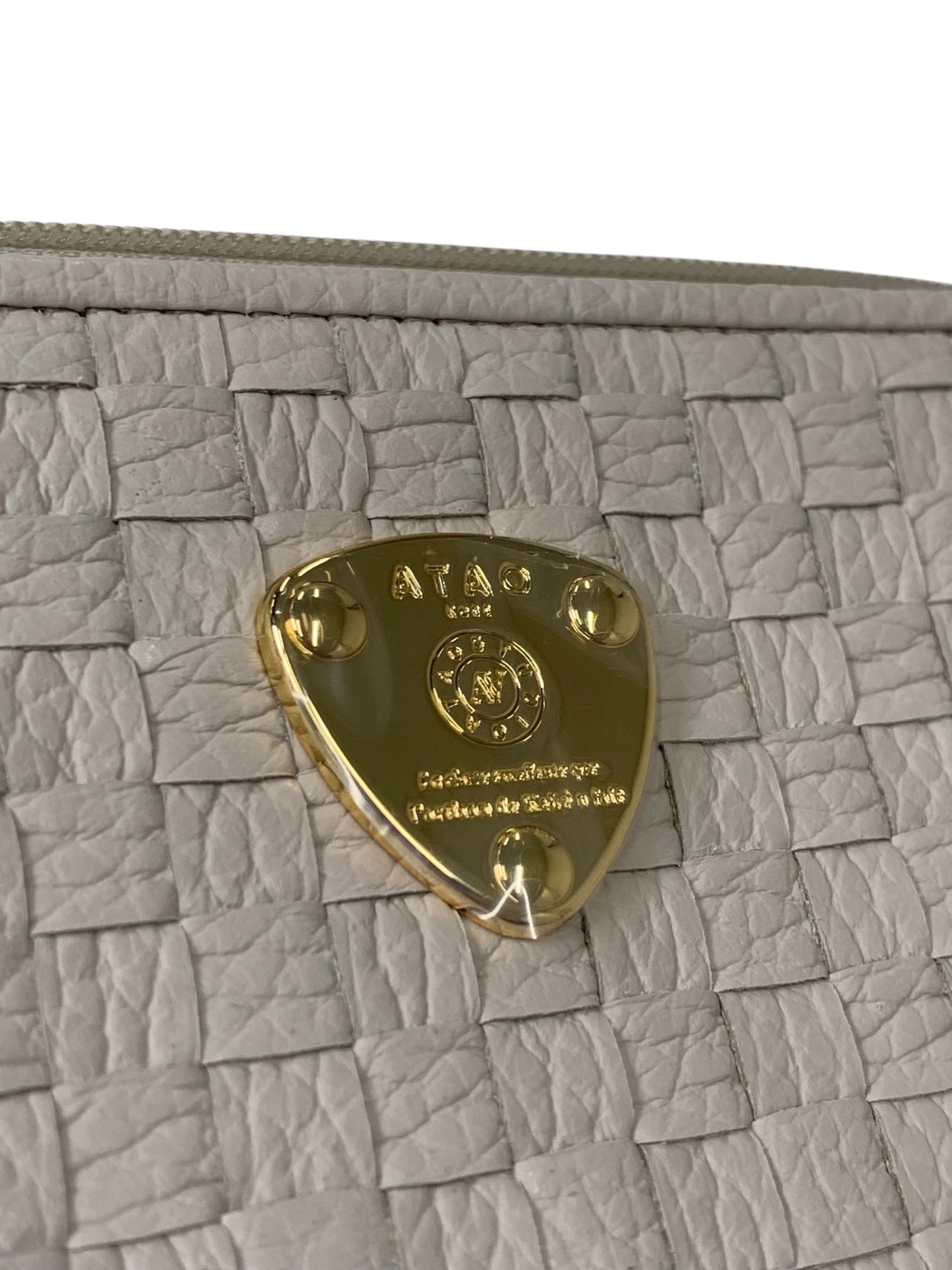 アタオ slimoスリモ・メッシュ エクリュ 長財布 イントレチャート ITIGNJB0XDQS