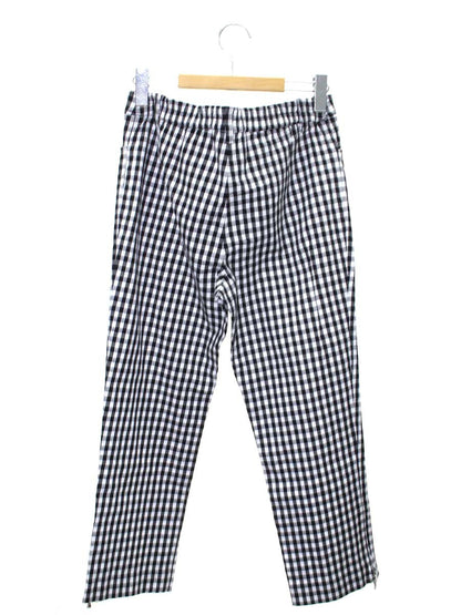 エムズグレイシー 116304 クロップドパンツ 40 ブラック/ホワイト ギンガムチェック ITIZT4497VTW