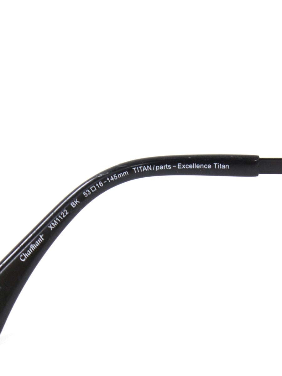 ラインアートシャルマン XM1122 メガネ ブラック メタルフレーム ハーフリム スクエア ITCMDR9FL2CM 【SALE】