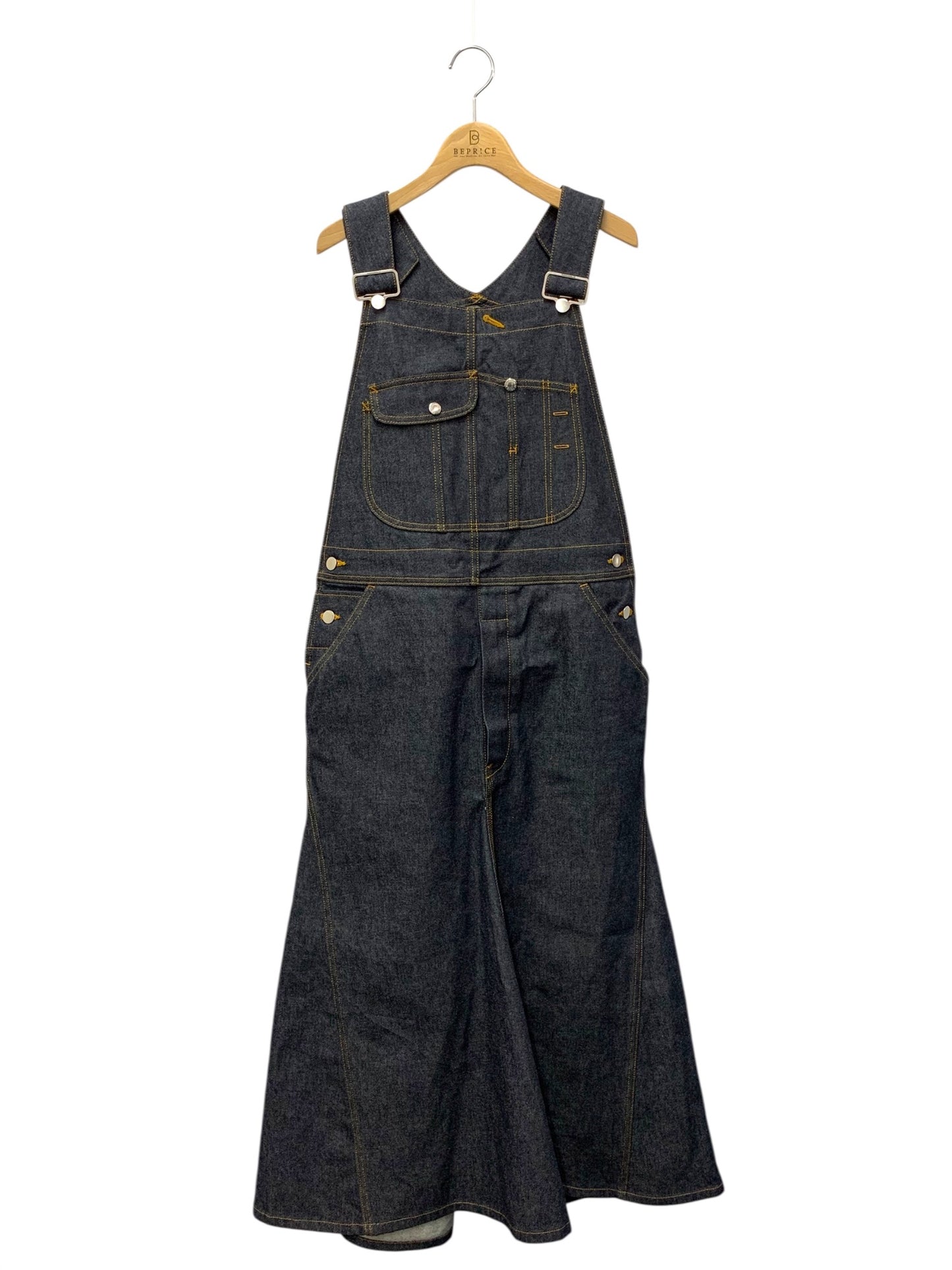 マディソンブルー JUMPER MAXI SKIRT NO FADE DENIM MB244-4002 01 ネイビー 24年モデル IT5DXRFNZDQP