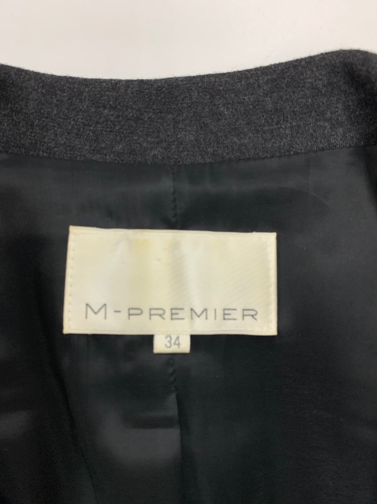 エムプルミエ コート 34 グレー ギャザー ITIRPPC7D9GK 【SALE】