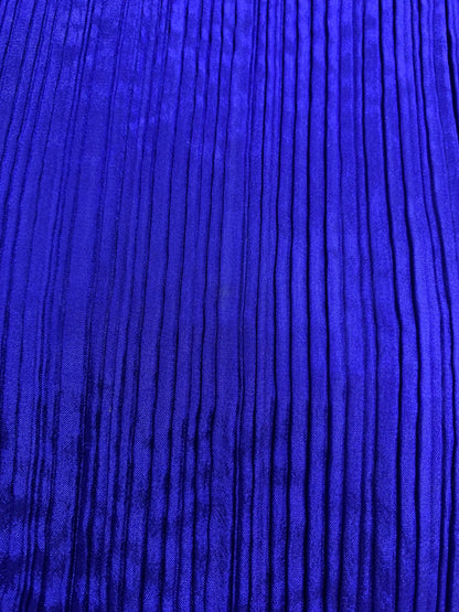 プリーツプリーズイッセイミヤケ PP64 ブルー プリーツ ワンピース ストール ITUFESH7YZ0G