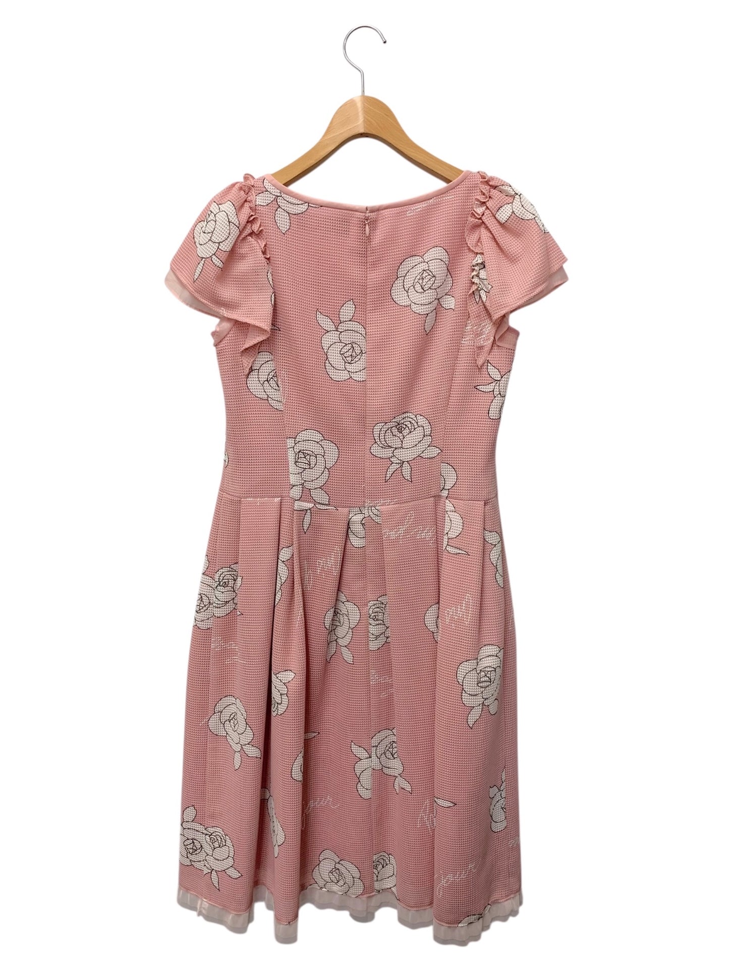 エムズグレイシー フラワープリントメッシュドレス 111301 ワンピース 40 ピンク ITHM7RON6M50