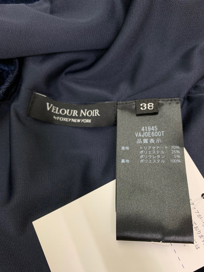 ベロアノワール by フォクシーニューヨーク Cardigan La Nuit 41945 カーディガン 38 ネイビー ベロア 2024年増産品 ITV8727K6KAK