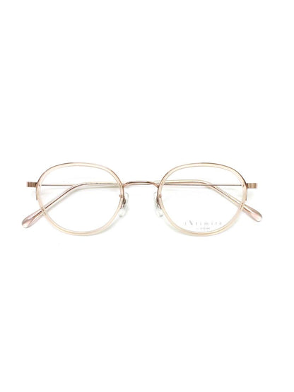 アンティミテ INE-4001 メガネ ライトピンク/ローズゴールド INTIMITE BY EYEVAN アイヴァン メタルフレーム フルリム ラウンド ITHFJY3L0N5C