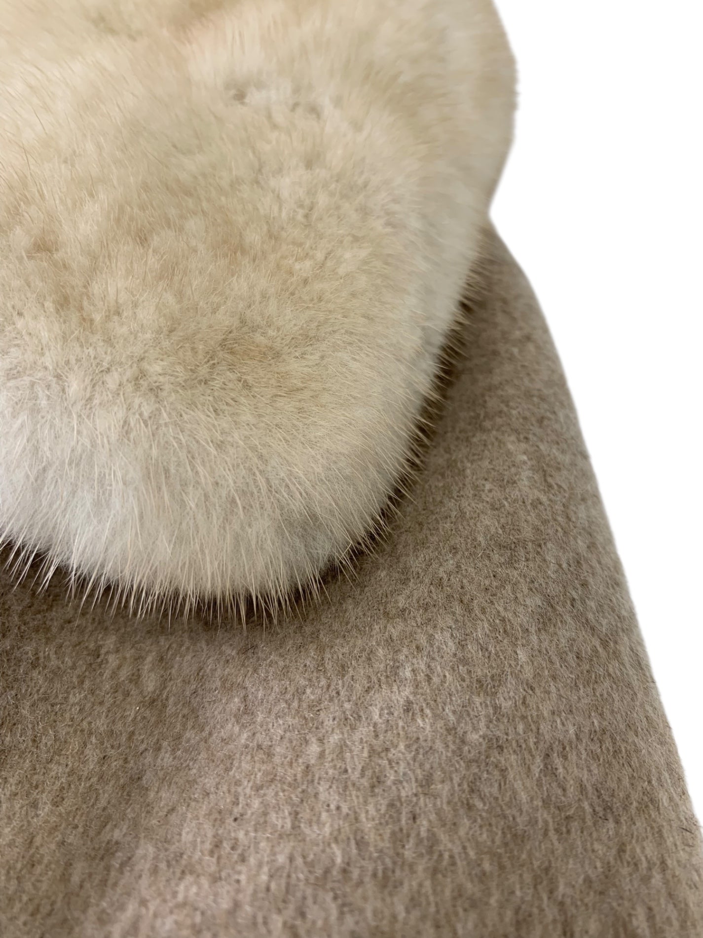 フォクシーブティック Boxy Suit ボクシースーツ 40068 ジャケット 42 ブラウン カシミヤ ミンクファー ITV45DE1H940