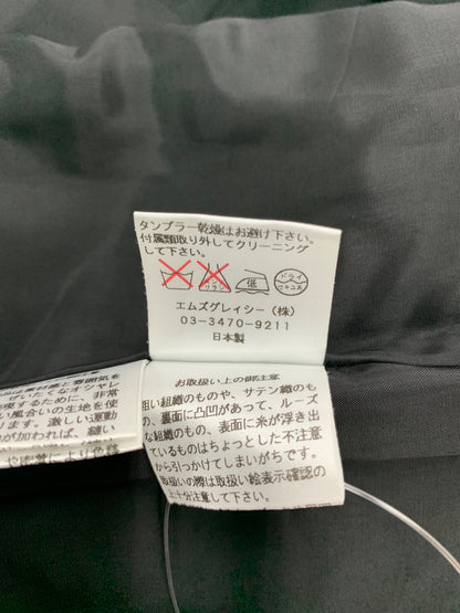 エムズグレイシー 321566 ワンピース 36 ブラック ウール混 ドット IT1LAK9SNA58