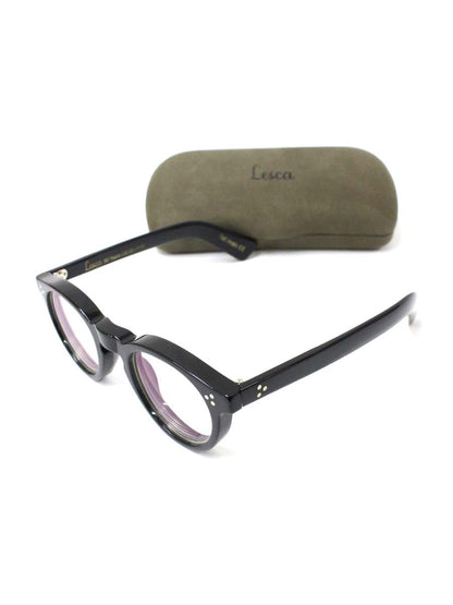 レスカルネティエ URBI メガネ ブラック 60周年記念特別モデル 限定100本 セルフレーム フルリム ボストン ITWYZTBM0KS6 【SALE】