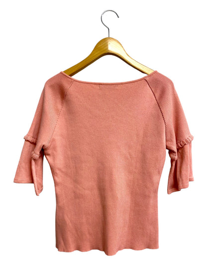 ルネ basic 5822060 ニット 38 ピンク Vネック ITESOXJLDLPE 【SALE】