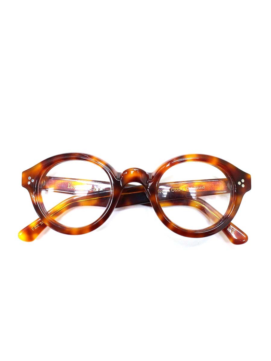 レスカルネティエ La Corb's メガネ ブラウン セルフレーム ボストン デミ柄 IT6LYIKLG2UG