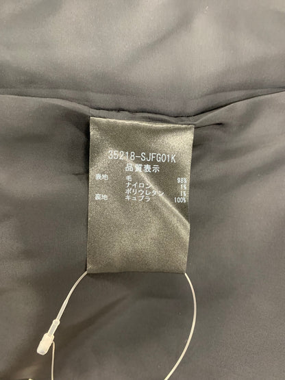 フォクシーブティック 35218 ジャケット 38 ブラック ノーカラー ウール混 ITK2QYJN9CE0