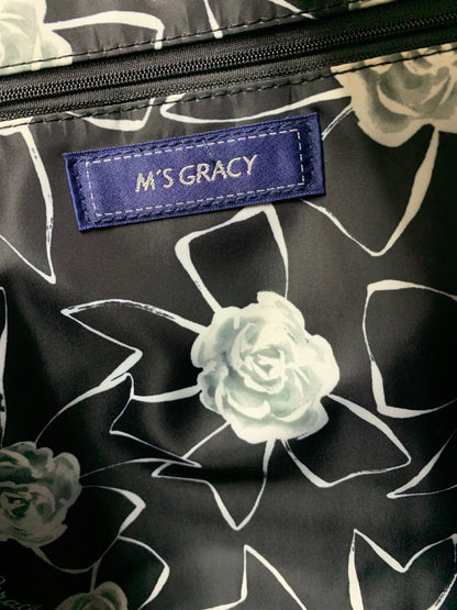 エムズグレイシー 294113 トートバッグ グレージュ リボン付き スクエアバッグ IT66QGSJYGF0