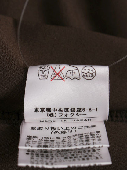 フォクシーニューヨーク 20225 トップス 38 ブラウン ベロア IT6163GM90GQ