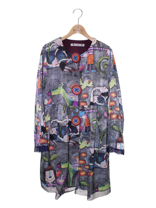 アルベロベロ 415363 コート F グレー ノーカラー アニマルモチーフ ITVRCDB8HPZ6