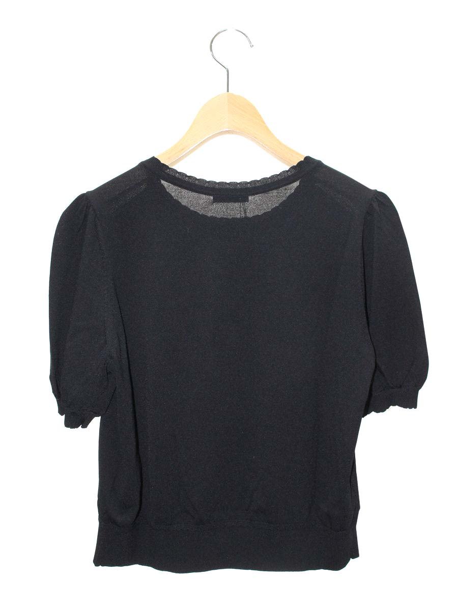 トゥービーシック W5N13  セーター 42 ブラック 花 刺繍 ITGBRUXFWXUW