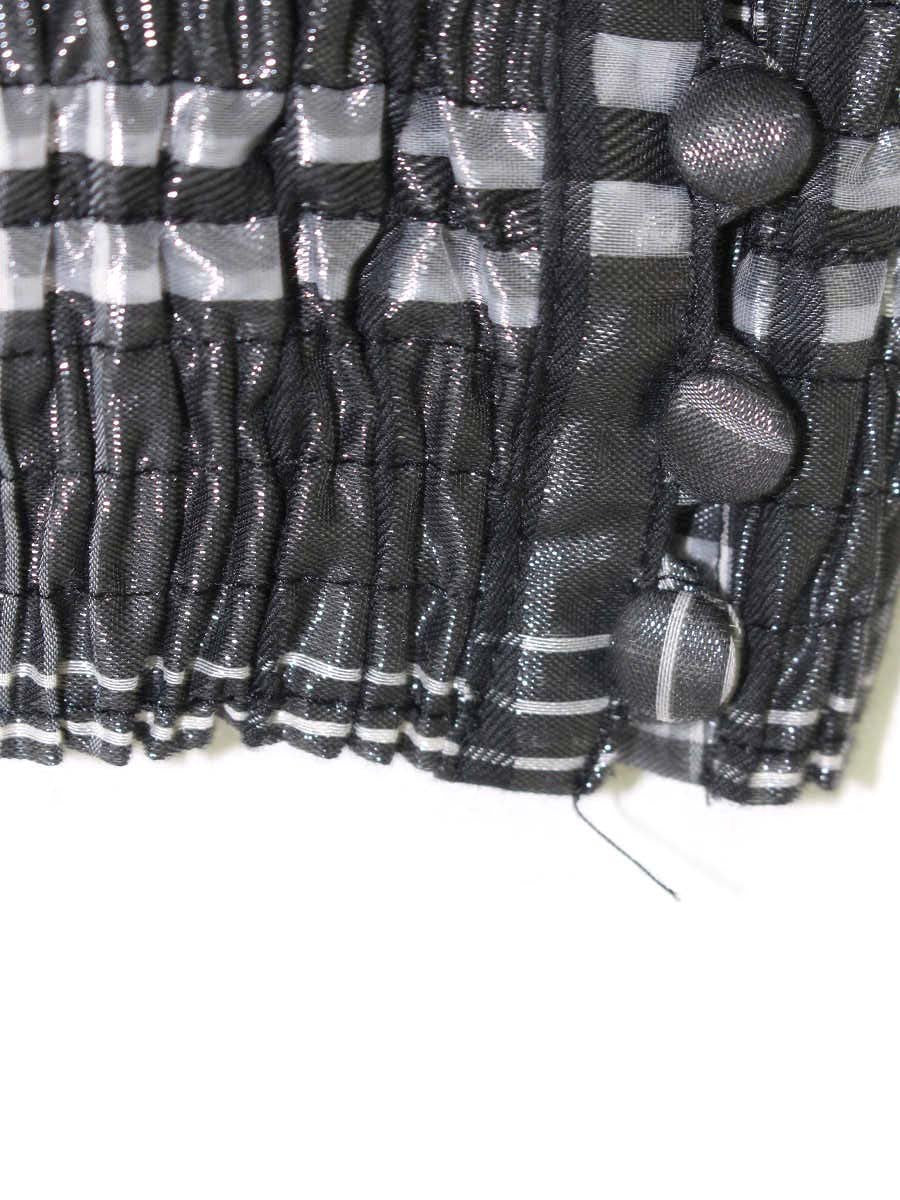 フレイアイディー シャーリングハイネックチェックブラウス FWFB225086 ブラウス 1 ブラック/グレー ITGJ4A5TZML8