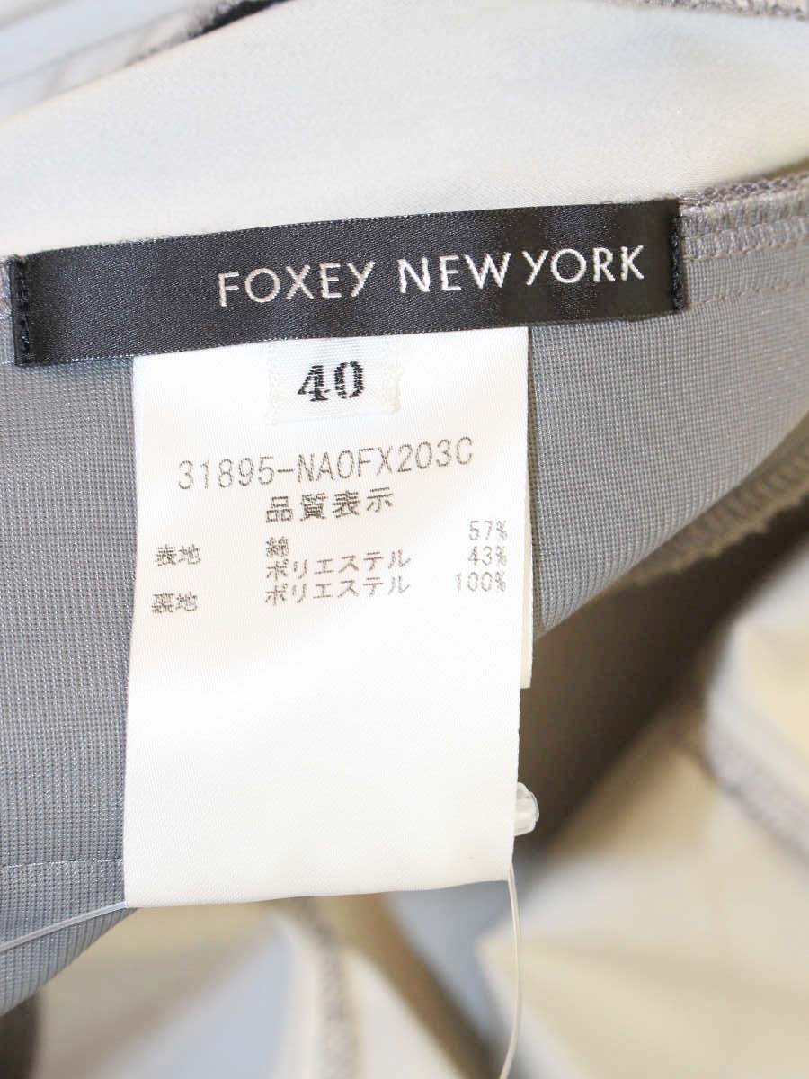 フォクシーニューヨーク レディフレア 31895 ワンピース 40 グレー ITOAE44LJ4IH
