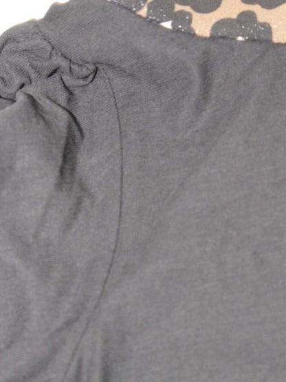 エムズグレイシー 425329 Tシャツ カットソー 38 ブラック フラワーモチーフ リボン IT6PTI2U66DK