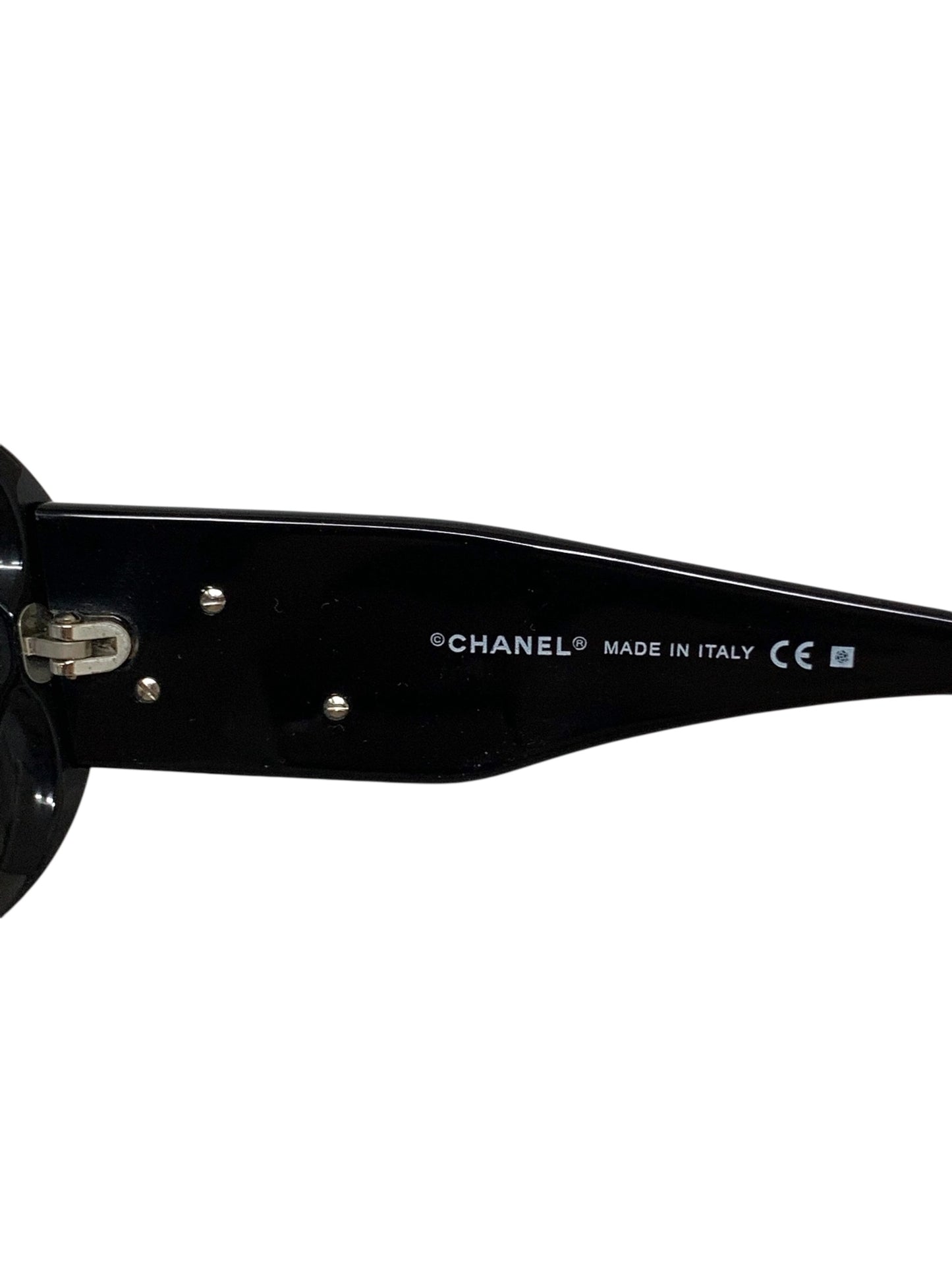 シャネル 5113 サングラス  ホワイト セルフレーム フルリム ウェリントン フラワー ITECYA8X1XNK