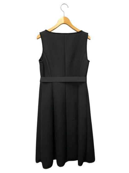 エムズグレイシー 411511 ジャンパースカート 36 ブラック ボンディング リボン フロントジップ ITJSNBQJTYXB