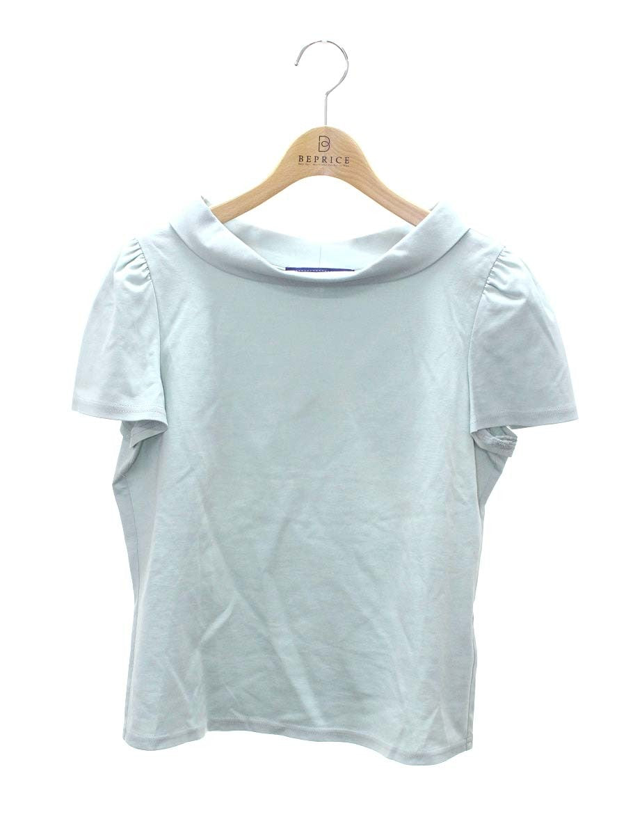 エムズグレイシー 015340 カットソー 40 グリーン ロールカラー ITWH11FFZTJC