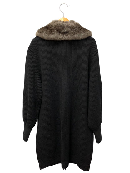 フォクシーブティック Knit Coat 41752 コート F ブラック チンチラ ITCQCX5Z12XH