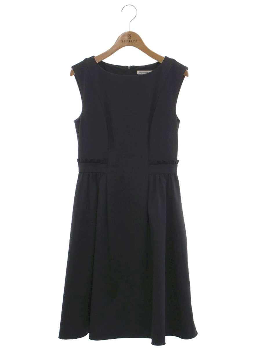 エムプルミエブラック C920-016 ワンピース 34 ネイビー フリル ITL4Q7KTONG0