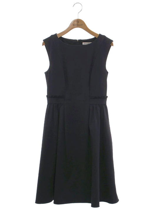 エムプルミエブラック C920-016 ワンピース 34 ネイビー フリル ITL4Q7KTONG0